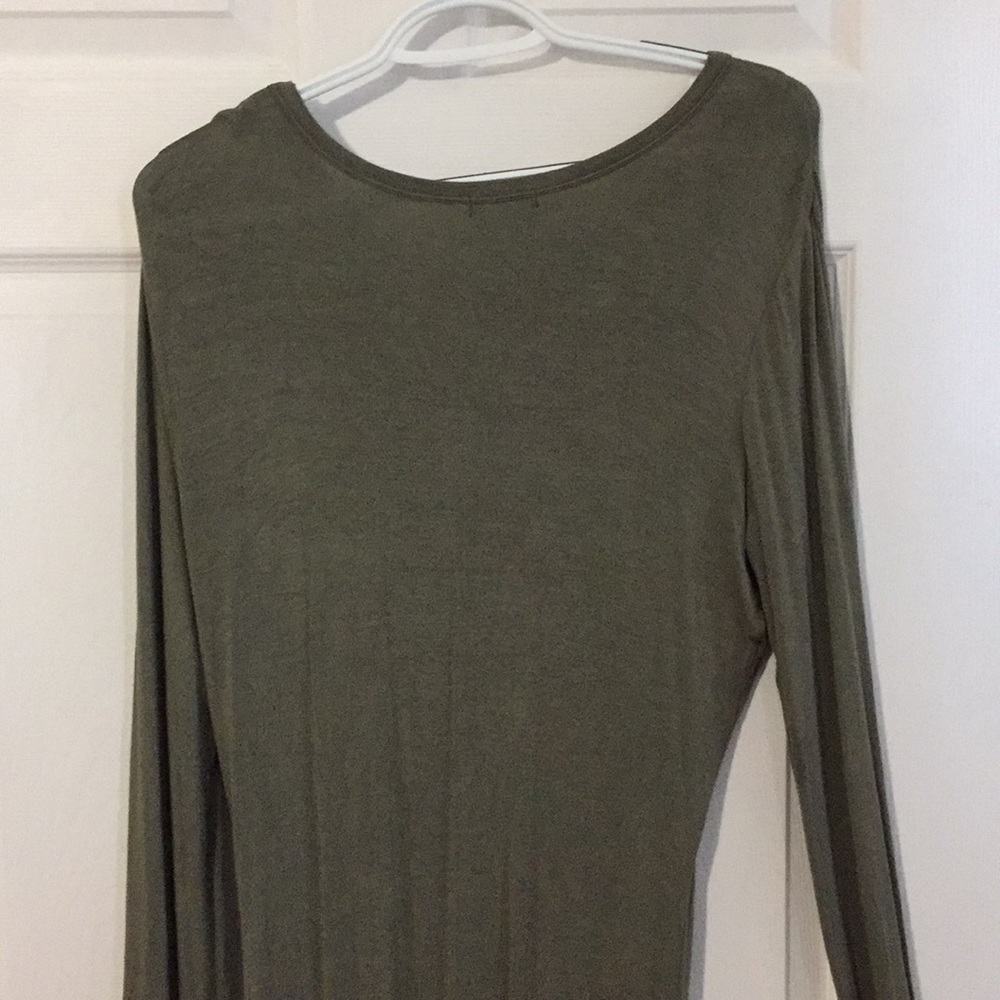 Venus asymmetrical long sleeve dress